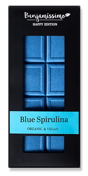 BIO čokoláda modrá spirulina 60 g Benjamissimo